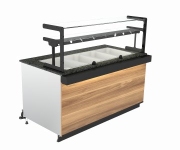 Saladbar 160 cm (1/2*4 Küvet)